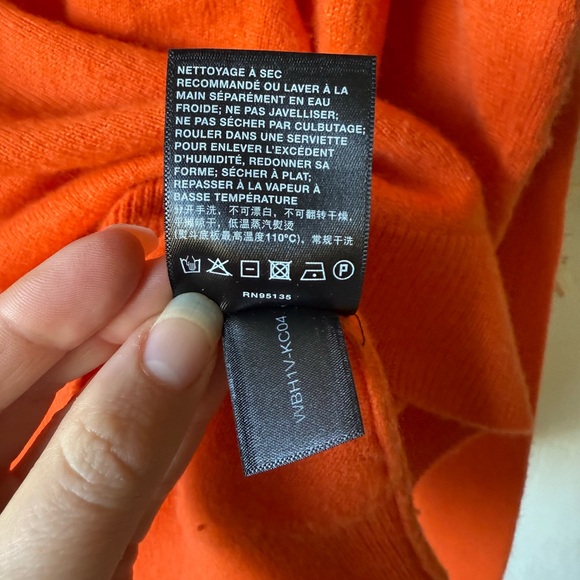 LAFAYETTE 148 NEW YORK Cashmere Sweater - Ember Orange Size L - Picture 8 of 9